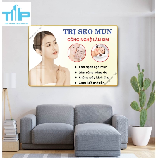 tranh treo tường thẩm mỹ chuyên các vấn đề về da cho spa 