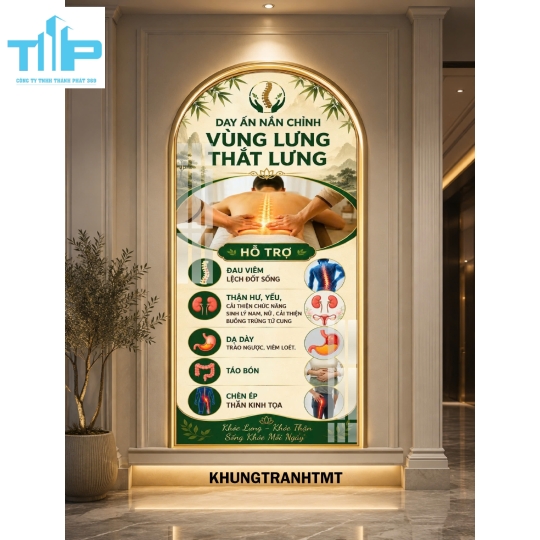Dưỡng sinh bảo dưỡng thân, đả thông kinh lạc, - Tranh vòm tráng gương treo tường spa, dưỡng sinh