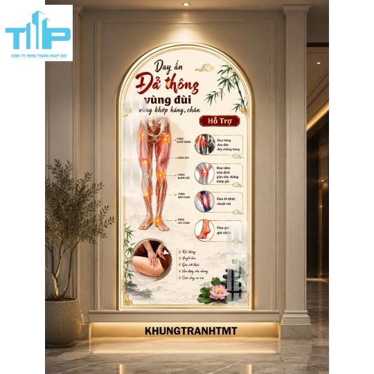 Dưỡng sinh bảo dưỡng thân, đả thông kinh lạc, - Tranh vòm tráng gương treo tường spa, dưỡng sinh