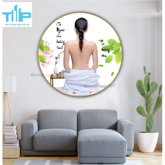 Khung tranh tráng gương- Tranh tròn dưỡng sinh