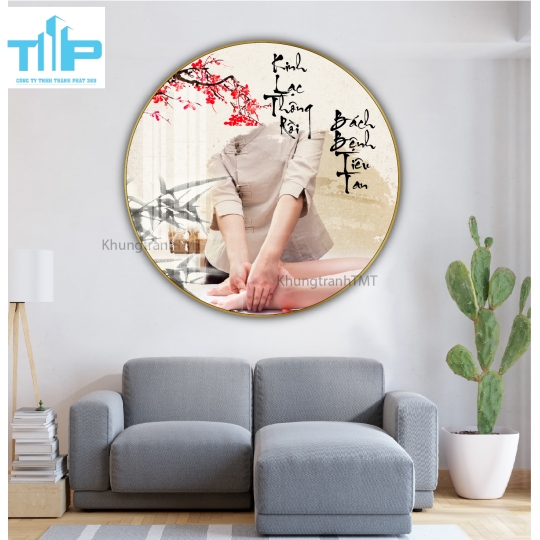 Khung tranh tráng gương- Tranh tròn dưỡng sinh