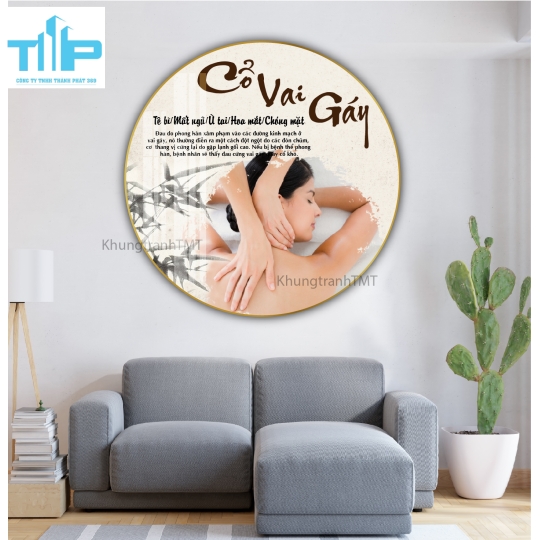Khung tranh tráng gương- Tranh tròn dưỡng sinh
