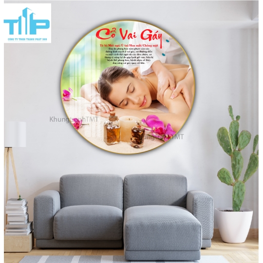 Khung tranh tráng gương- Tranh tròn dưỡng sinh