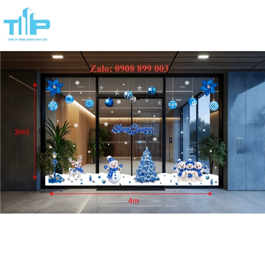 Decal Noel Dán Kính – Tổng Hợp Mẫu Decal Giáng Sinh Đẹp Và Ấn Tượng - mẫu 70