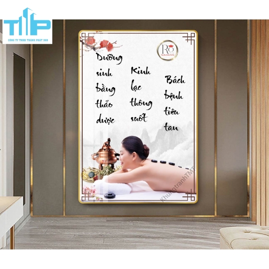 Khung tranh tráng gương - Kinh lạc thông suốt, bách bệnh tiêu tan