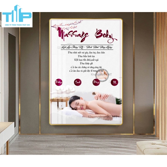 Khung tranh tráng gương -Chăm sóc và phục hồi sức khỏe cho mẹ và bé 