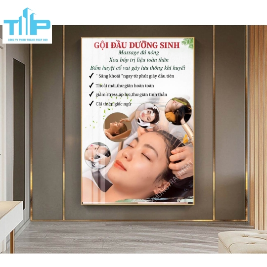 Khung tranh tráng gương -Chăm sóc và phục hồi sức khỏe cho mẹ và bé 