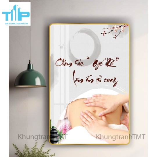 Khung tranh tráng gương - Dưỡng sinh điều trị đau cột sống, đốt sống cổ , vai gáy 