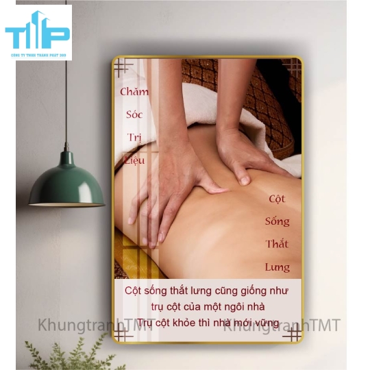 Khung tranh tráng gương - Dưỡng sinh điều trị đau cột sống, đốt sống cổ , vai gáy 
