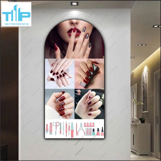 Tranh vòm mẫu nail độc lạ, cá tính 