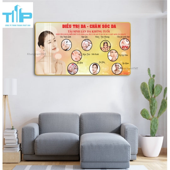 tranh trang trí đa dạng sản phẩm về chăm sóc dành cho spa thẩm mỹ viện 