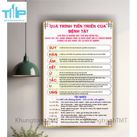 Khung tranh tráng gương - Dưỡng sinh- Massage trị liệu 