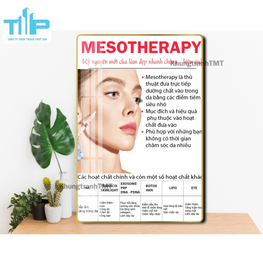 Khung tranh tráng gương  tiêm filler- meso