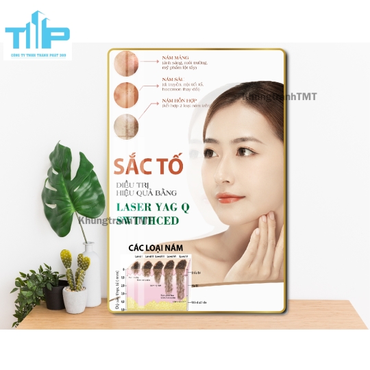 Khung tranh tráng gương  tiêm filler- meso