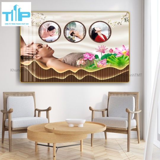Khung tranh tráng gương - Dưỡng sinh- Massage trị liệu- Chăm sóc, bảo dưỡng vùng đầu