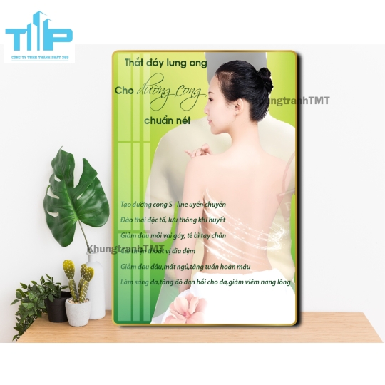 Khung tranh tráng gương - Dưỡng sinh- Massage trị liệu- Chăm sóc, bảo dưỡng vùng đầu