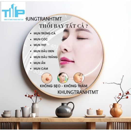Khung tranh tráng gương - Tranh tròn Nguyên nhân nám - tàn nhang - các vấn đề về da