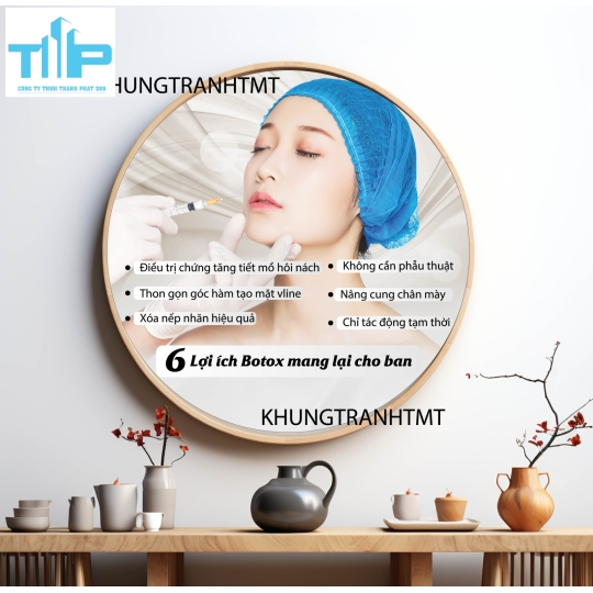 Khung tranh tráng gương - Tranh tròn Nguyên nhân nám - tàn nhang - các vấn đề về da