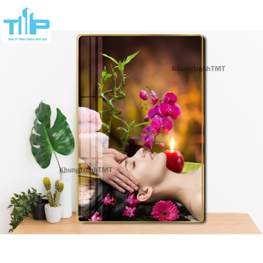 Khung tranh tráng gương - Dưỡng sinh- Massage chuyên sâu