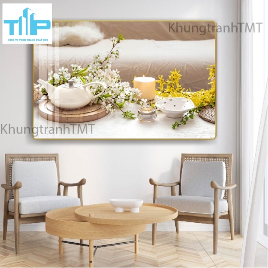 Khung tranh tráng gương- tranh thư giãn cho spa, dưỡng sinh, thẩm mỹ viện