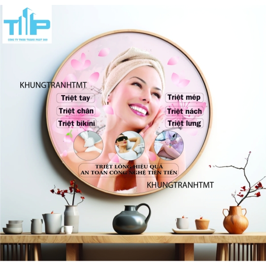 Khung tranh tráng gương - Tranh tròn Tại sao phải chăm sóc da