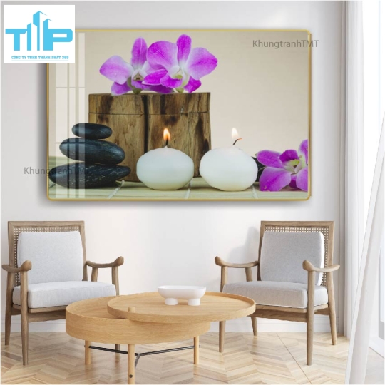 Khung tranh tráng gương- tranh thư giãn cho spa, dưỡng sinh, thẩm mỹ viện