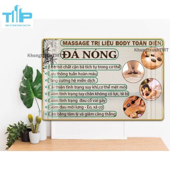 Khung tranh tráng gương -  Massage toàn diện