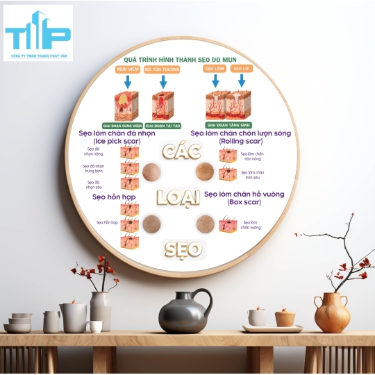 Khung tranh tráng gương - Tranh tròn Tại sao phải chăm sóc da