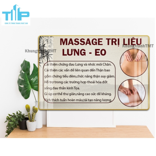 Khung tranh tráng gương -  Massage toàn diện