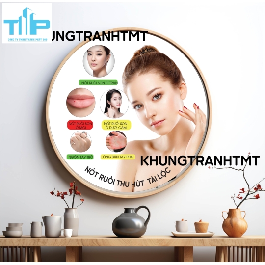 Khung tranh tráng gương - Tranh tròn Tại sao phải chăm sóc da