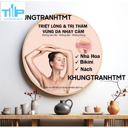 Khung tranh tráng gương - Tranh tròn Tại sao phải chăm sóc da