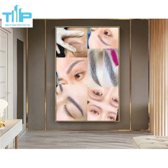 tranh tráng gương phun săm thẩm mỹ cho spa