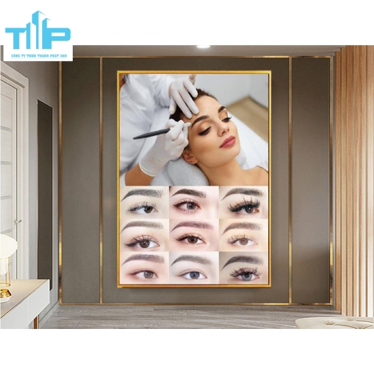 tranh tráng gương phun săm thẩm mỹ cho spa