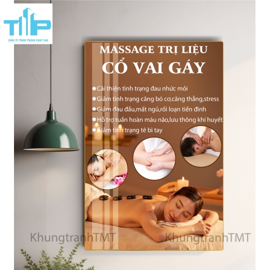 Khung tranh tráng gương -  Massage toàn diện