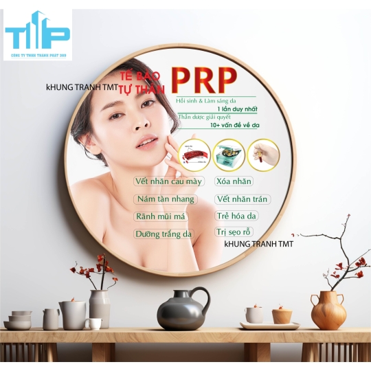 Khung tranh tráng gương - Tranh tròn - Tế bào tự thân PRP