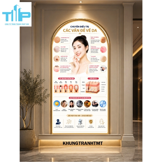 Tranh vòm tráng gương Nét đẹp chuẩn tỉ lệ vàng, các phương pháp làm đẹp hiện đại,...