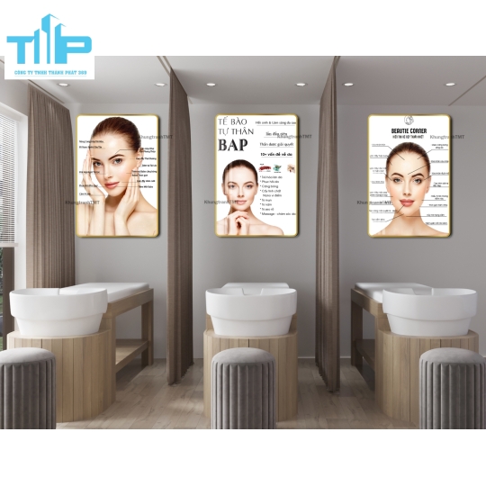 Bộ 3 tranh chăm sóc da, điều trị mụn - nám - tàn nhang, tranh tráng gương giá rẻ HCM