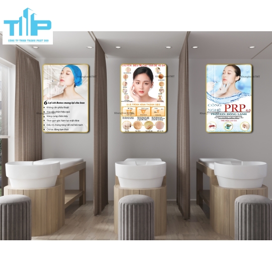 Bộ 3 tranh chăm sóc da, điều trị mụn - nám - tàn nhang, tranh tráng gương giá rẻ HCM