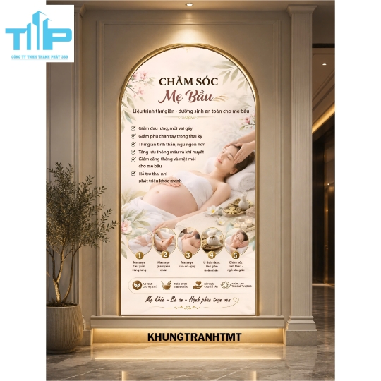 Khung tranh vòm dưỡng sinh - Massage trị liệu và thư giãn toàn thân