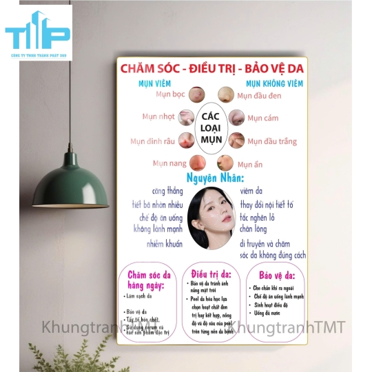 Quy trình lấy mụn an toàn, hiệu quả, không thâm - Tranh tráng gương treo tường 