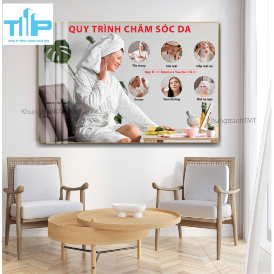 Quy trình lấy mụn an toàn, hiệu quả, không thâm - Tranh tráng gương treo tường 