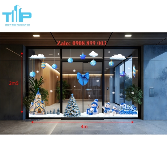 Decal Noel Thành Phát – Bộ Sưu Tập Mẫu Giáng Sinh Đa Dạng, Độc Đáo, Dễ Trang Trí -mẫu 72