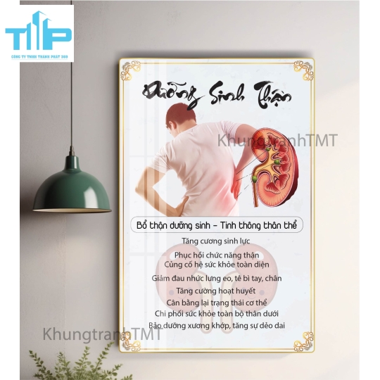 Tranh gội đầu dưỡng sinh , massage thư giãn từng vùng - Tranh tráng gương khung chữ nhật