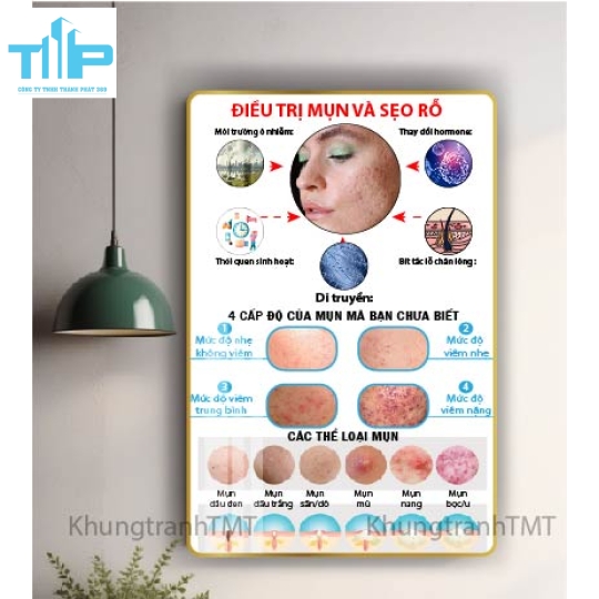 Tranh tráng gương Quá trình tăng sắc tố, lão hóa da,......