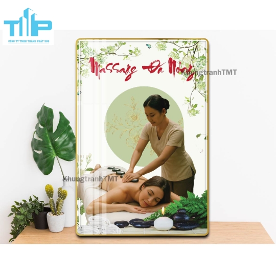 Tranh tráng gương trang trí - Tranh massage cho mẹ bầu - Tranh chăm sóc mẹ và bé 