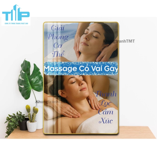 Tranh tráng gương trang trí - Tranh massage cho mẹ bầu - Tranh chăm sóc mẹ và bé 