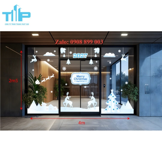 Decal Noel Thành Phát – Bộ Sưu Tập Mẫu Giáng Sinh Đa Dạng, Độc Đáo, Dễ Trang Trí -mẫu 72