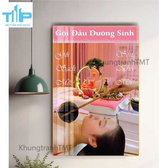 Tranh tráng gương trang trí - Tranh massage cho mẹ bầu - Tranh chăm sóc mẹ và bé 