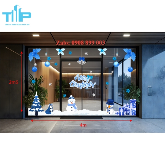 Decal Noel Thành Phát – Bộ Sưu Tập Mẫu Giáng Sinh Đa Dạng, Độc Đáo, Dễ Trang Trí -mẫu 72
