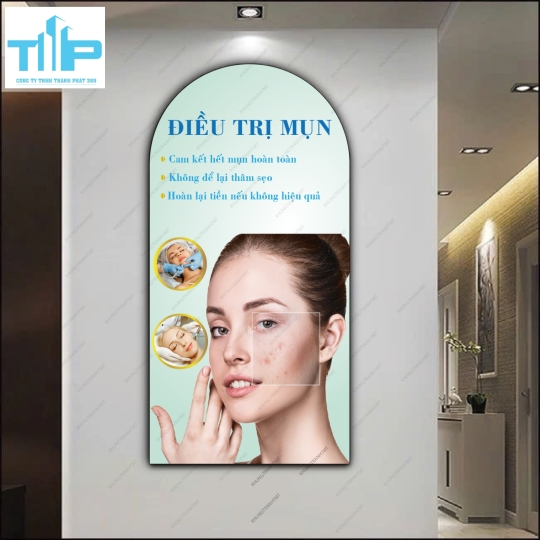 Tranh tiêm  MESOTHERAPY - liệu trình skin perfect - tranh vòm tráng gương sắc nét